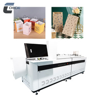 Imprimante jet d'encre monopasse Chicai 2025 pour boîtes à pizza, sacs en papier et gobelets - Encre à colorant 72 m/min entièrement automatique