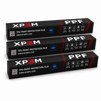 Film de protection de peinture (PPF) XP3M Lugano Blue OEM en TPU brillant, 7,5 mil, auto-réparant, anti-rayures, anti-jaunissement, avec canaux de décompression d'air