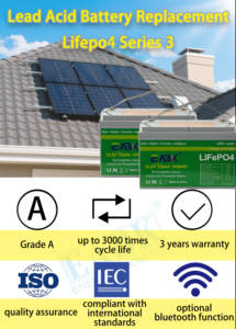 300A tepe akım, güneş enerjisi depolama için/RV/deniz, 3000 + döngüleri, Model SE12F120SP EABK 12.8V 120Ah Lifepo4 pil 1536Wh - Product Image 4