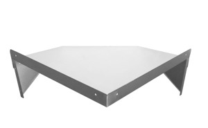 Étagère d'angle en acier inoxydable en forme de L pour cuisine commerciale - Product Image 4