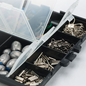 264 pièces Kit d'accessoires de pêche émerillons boutons-pression crochets plombs flotteurs perles tubes de cuivre haricots de l'espace pour bar truite - Product Image 6