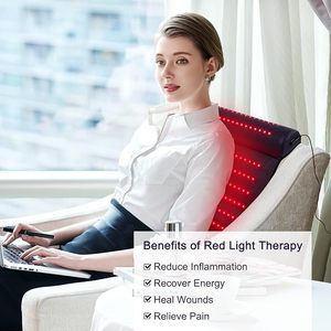 आराम करने वाली मांसपेशियों और दर्द से राहत देने के लिए गर्दन के समर्थन के साथ गर्म बिक्री लाल प्रकाश चिकित्सा चटाई - Product Image 3