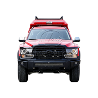 Camion de pompiers tout-terrain 4x4 avec cabine d'outillage fermée pour la patrouille forestière