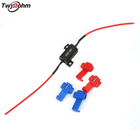 Resistencia de Decodificación LED para Automóvil RX24 de Alta Potencia 25W con Carcasa de Aluminio 6R8R Ohm 10RJ para Luz Trasera, Luz de Freno y Señal de Giro