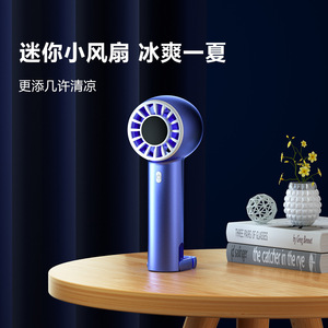 Mini Ventilador Portátil con Pantalla Digital, 5 Velocidades, Manos Libres, Alimentado por USB, para Escritorio, Uso en Exteriores - Product Image 2