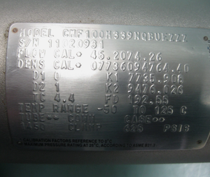 Sensor de Flujo Másico y Densidad Coriolis MiIcro Mottion CMF100H CMF100H-339NQBUEZZZ - Product Image 3