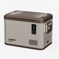 IRON-38/48/58 enfriador de doble zona Mini capacidad 12V congelador de doble uso compresor eléctrico nevera portátil Camping coche refrigerador