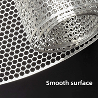 Panneaux de treillis métalliques en nid d'abeille perforés en aluminium Métal perforé hexagonal
