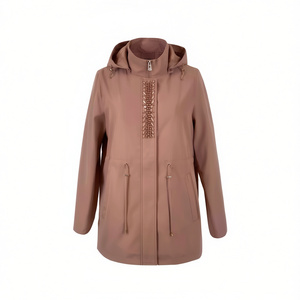 HDJ Plus Size <b>Windbreaker</b> 47-57 TD-03 Women Plus Size Coat Jacket - Product Image 2