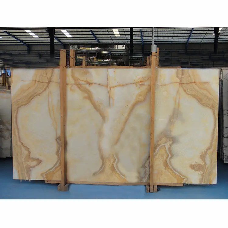 Imperial jade marble เลียนแบบ Onyx Rouge กระเบื้องหินอ่อนภายในหิน