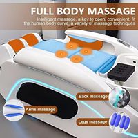 Lit de massage de luxe pour salon, avec fonction spa capillaire, pour massage corporel complet, lavage des cheveux par circulation d'eau, thérapie physique et esthétique, et lit de shampoing