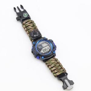 7 in 1 Multifunction Luminous Adjustable <strong>Survival</strong> <strong>Watch</strong> Waterproof Bracelet <strong>Watch</strong> with Compass Whistle Thermometer - Product Image 5