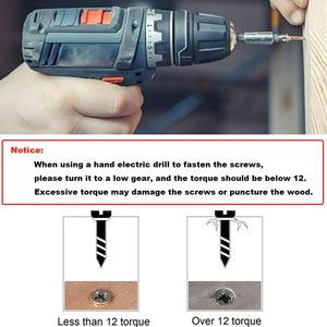 Grande Sconto Viti Gialle per Legno e Truciolato, Testa Piatta Phillips, Viti per Agglomerato e Legno - Product Image 4