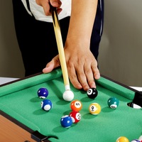 Ensemble de jeu de snooker pour enfants de qualité supérieure, durable, 51 cm, table en bois, jeu de billard de table, balles de billard, cadeau amusant pour la famille