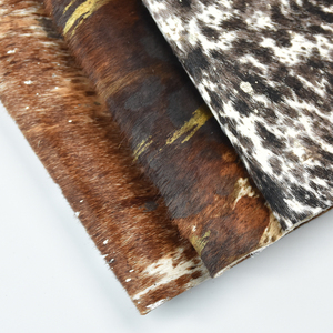 Großhandel 25 SF Pferdehaar-Leder Material Echtes Leder Tierdruck-Materialien Rindsleder Echtleder-Stoff für Schuhe Taschen - Product Image 3