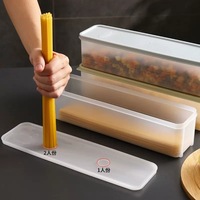 Conteneur de stockage multifonctionnel en plastique PP moulé par injection pour la cuisine, avec couvercle, qualité alimentaire, durable, écologique, grande capacité