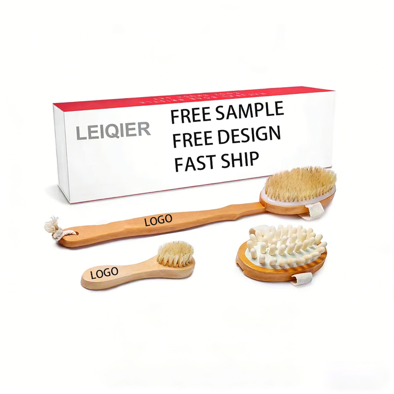 Custom logo Dry Brushing Body Brush