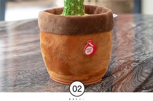 Cactus Électrique Interactif Enchantant Dansant, Chantant et Parlant, Peluche 32cm, Rembourrage de Qualité en Polyester, Fabriqué au Henan, Idéal Noël - Product Image 4