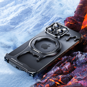 Dạng lỏng trường hợp điện thoại kim loại; da thân thiện và cảm giác trần; Hỗ trợ nhiều góc độ của vị trí; cho Iphone 15 Pro Max - Product Image 3