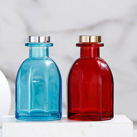 Vente en gros d'usine de flacons en verre de 150 ml de diffuseur de roseaux à fleurs séchées, aromathérapie, désodorisant d'air