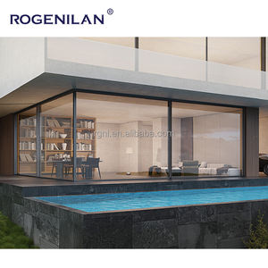 Portes coulissantes à capteur pour projets commerciaux et bureaux Rogenilan, design moderne, aluminium, double vitrage - Product Image 4