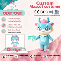 Costume de mascotte professionnel sur mesure avec tête en mousse gravée au laser pour promotions de marque, certifié CE, fabrication depuis plus d'une décennie