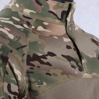 Chemise tactique camouflage BDU imperméable, respirante, séchage rapide, en coton Rip-Stop, équipement d'extérieur pour airsoft, uniforme de combat, tir