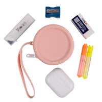 Petite pochette en silicone pour enfants Promotion écologique Premium Matériau en silicone avec boucle Facile à réaliser