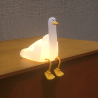 Veilleuse canard mignon et doux de chevet Squishy Silicone Dimmable Rechargeable peluche LED canard lumière