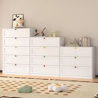 Armoire de rangement moderne en métal avec 4 tiroirs et 4 compartiments pour la maison, le bar, l'appartement, la chambre, le salon, l'hôtel
