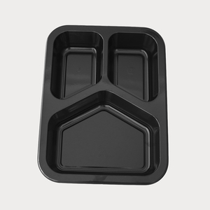Plateau en CPET recyclable |   -40 ℃   ~ +220 ℃   Compatible avec les fours doubles | Conteneur alimentaire CPET compostable jetable de qualité alimentaire - Product Image 3