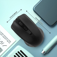 Souris sans fil USB ergonomique pour jeux, en ABS, OEM ODM, 4 boutons, pour droitiers/gauchers, noire, optique, pour ordinateur portable, tablette, PC, en stock