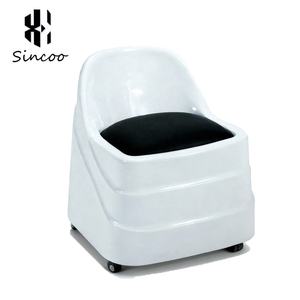 Manufacturer Beauty Salon Portable White Acrylic <b>Shell</b> Small Technician Stool Beauty Salon Nail Pedicure Technician Stools <b>Chair</b> - Product Image 3