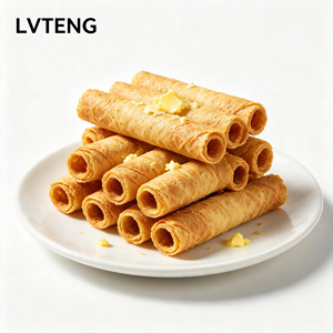 Rotoli d'uovo fatti a mano all'ingrosso, personalizzabili con etichetta privata, snack croccanti e dolci, fornitura diretta dalla fabbrica, scatola regalo, <span class=keywords><strong>biscotti</strong></span> da forno. - Product Image 3