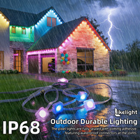 Guirlande lumineuse à LED RGBW haute luminosité 30 mm WS2811 DC24V/36V IP68 120 °   Pour la décoration permanente des fêtes en plein air et des toits