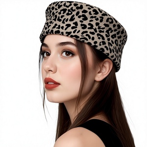 Boina <span class=keywords><strong>de</strong></span> Mujer Estilo Piloto/Francesa Personalizada Directa <span class=keywords><strong>de</strong></span> Fábrica, Gorra <span class=keywords><strong>de</strong></span> Otoño/Invierno al por Mayor - Product Image 2