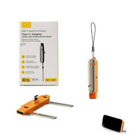 Câble USB-C 2-en-1 240W Tendance 2026 avec Support Téléphone Amovible, Charge Rapide, Transfert de Données, en Nylon, pour Lecteur de Codes-Barres