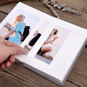 Album <span class=keywords><strong>photo</strong></span> de mariage personnalisé en lin en gros, album <span class=keywords><strong>photo</strong></span> Polaroid, album Instax, pages adhésives, album de scrapbooking DIY, album <span class=keywords><strong>photo</strong></span> 4x6 - Product Image 3