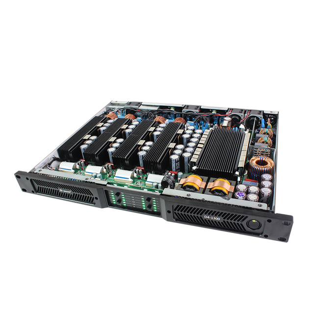 D4-1300 Amplificador Clase D Pa Professional Sound Audio Digital Class D Portable Sound Standard Public Address Power Amplifier