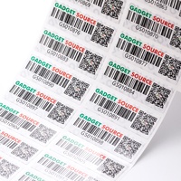 Autocollant adhésif en PET holographique personnalisé anti-contrefaçon, étiquette de sécurité pour parfum, cosmétiques, dentifrice, shampoing et lotion
