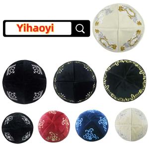 伊豪伊高品质犹太天鹅绒头巾 犹太头巾 刺绣环保透气四季犹太教头饰 - Product Image 2