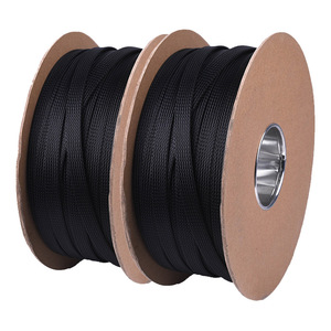 Manchon en caoutchouc de silicone tressé extensible et coloré pour l'isolation électrique résistante à l'abrasion des câbles - Product Image 6