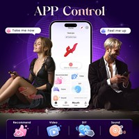 Vibrateur lingual magique en silicone avec 9 modes de vibration puissants, contrôlé par application USB, jouet sexuel pour femmes