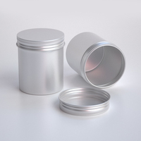 Bocaux en étain avec couvercle, 250ml/250g/8oz, contenant d'emballage métallique de qualité alimentaire, pour cookies, thé et café