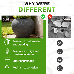 Pots de jardinage chinois pour l'extérieur, pots à fleurs en plastique pour plantes de jardin - Product Image 2