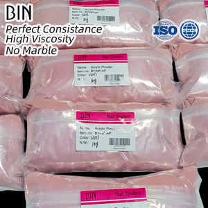 BIN fabbrica all'ingrosso burroso acrilico pigmento per unghie in polvere 3 in 1 nudo chiaro per immersione unghie acrilico in polvere - Product Image 2