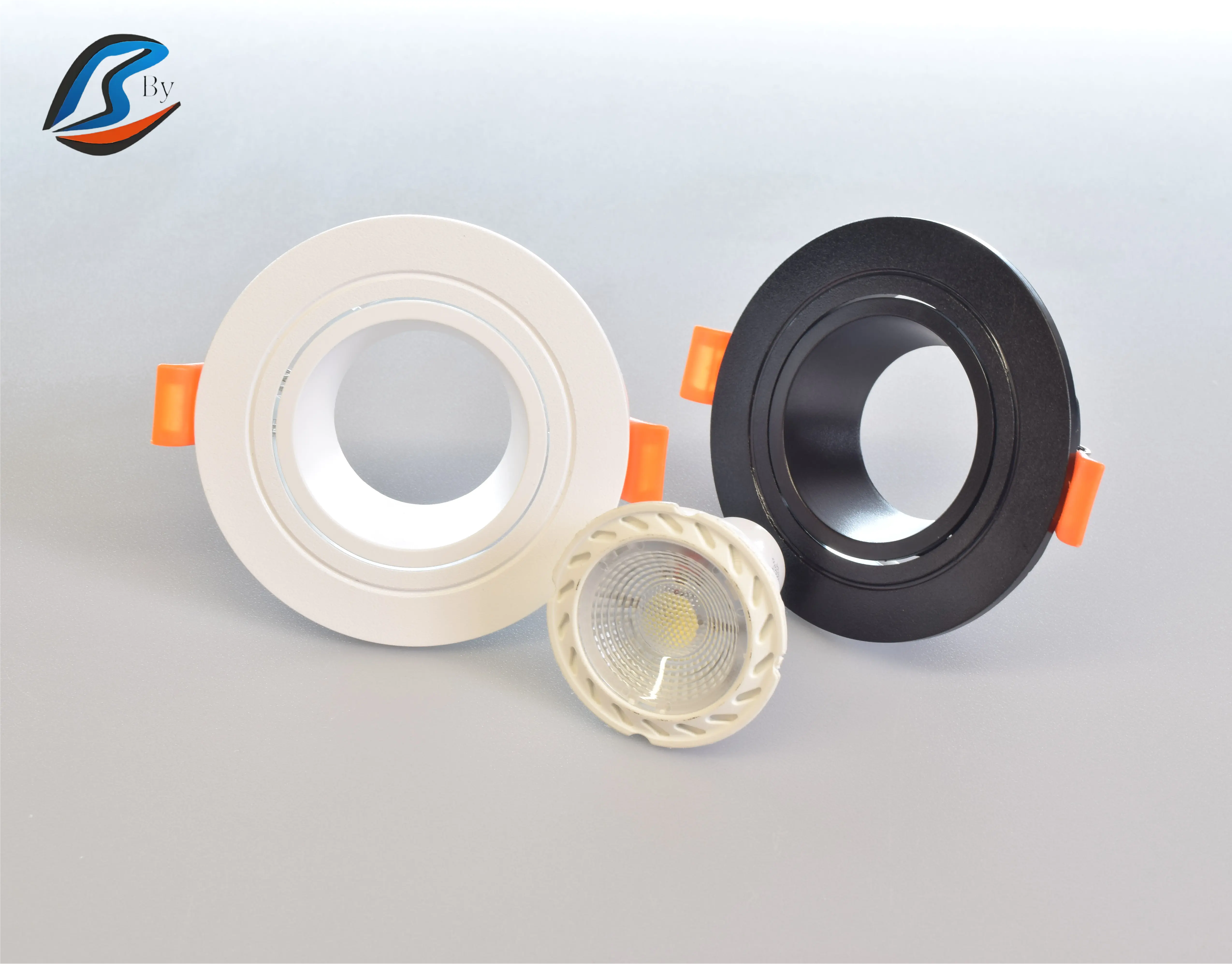 Eecessed downlight स्थिरता के लिए GU10/MR16 स्पॉट लाइट फ्रेम Recessed स्पॉट LEDDownlight फ्रेम नीचे प्रकाश