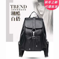 Marchandises diverses 2026 Sac à dos en cuir souple pour femme, style coréen, décontracté, tendance et polyvalent, gen
