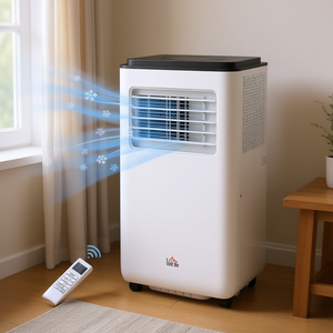 Climatiseur portable HOMCOM 8000 BTU, refroidissement uniquement, kit fenêtre, télécommande, pour pièce jusqu'à 32 m² - Product Image 2