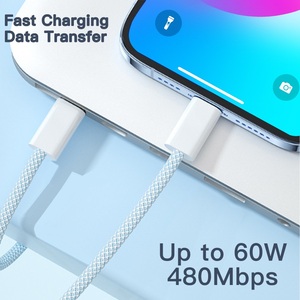 <span class=keywords><strong>Cavo</strong></span> Dati <span class=keywords><strong>USB</strong></span> <span class=keywords><strong>C</strong></span> PD Intrecciato in Nylon da 1M 60W 3A per <span class=keywords><strong>Ricarica</strong></span> Rapida iPhone 17 16 15 Pro, <span class=keywords><strong>Cavo</strong></span> <span class=keywords><strong>USB</strong></span> Tipo <span class=keywords><strong>C</strong></span> per <span class=keywords><strong>Ricarica</strong></span> Veloce - Product Image 4